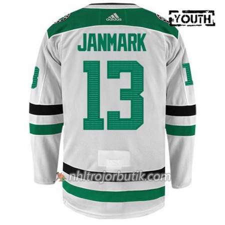 Barn Ishockey Dallas Stars Tröja MATTIAS JANMARK 13 Adidas Vit Authentic